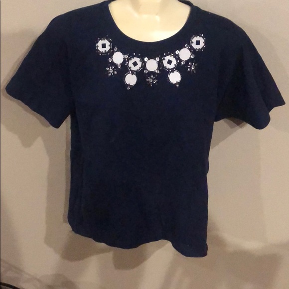 J. Crew Tops - Beaded top from J Crew